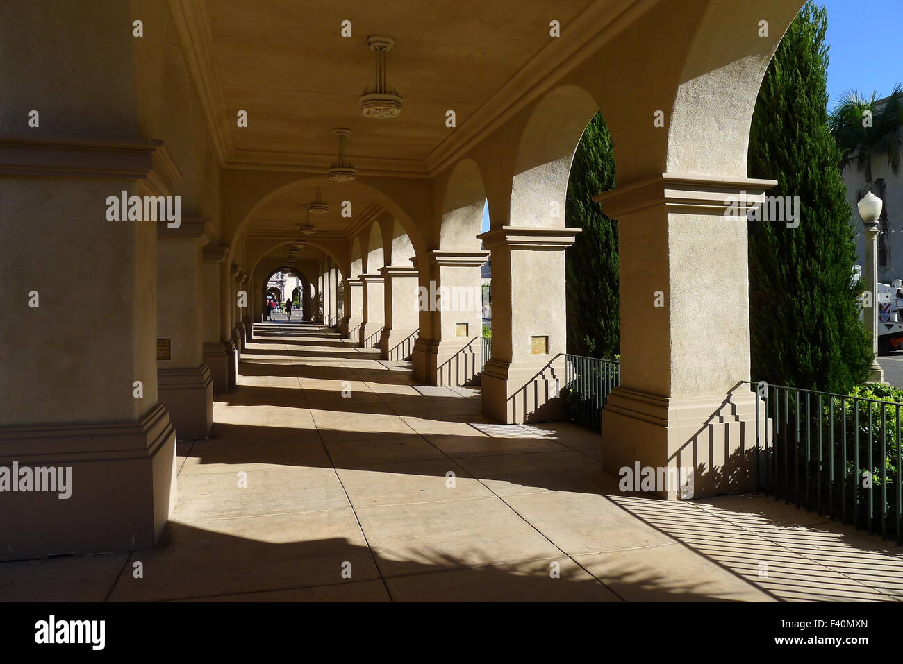 Corridoio del villaggio posto in Balboa Park Foto Stock