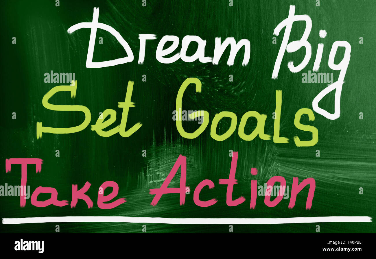 Sognare in grande concetto Foto Stock