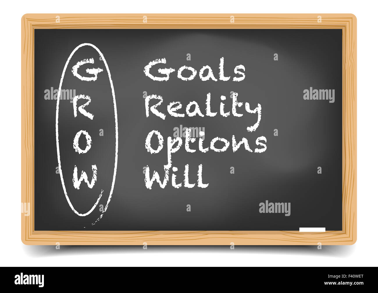 CRESCERE di lavagna Foto Stock