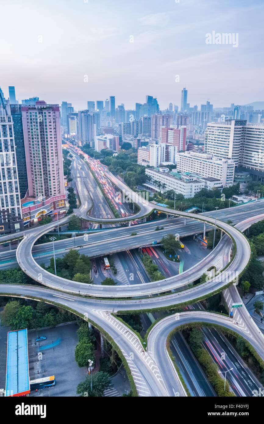 Strada di interscambio Foto Stock