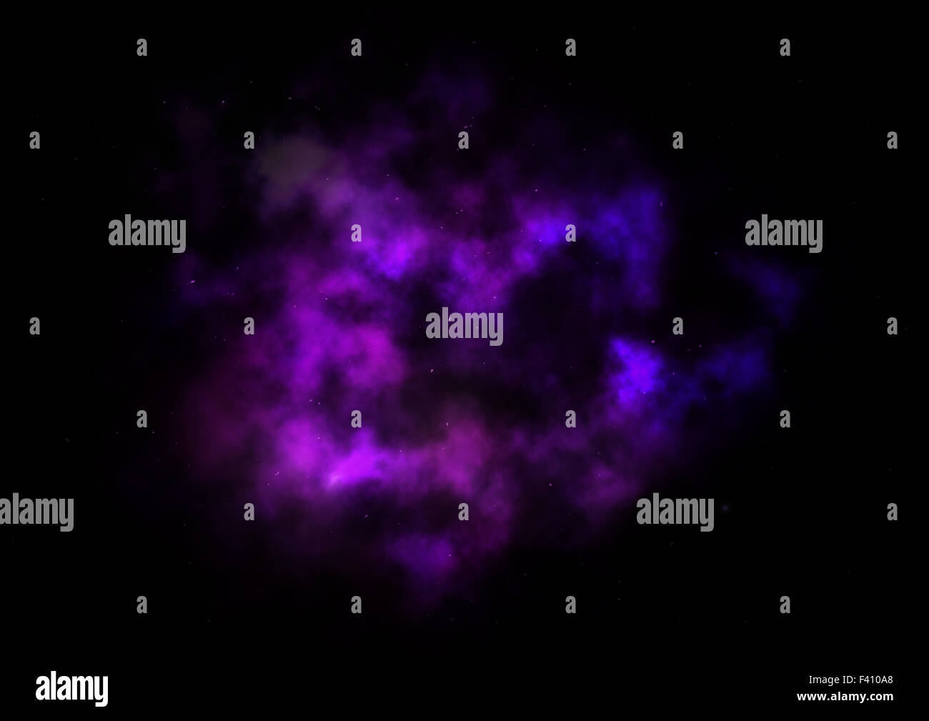 Campo Stella nello spazio e un nebulose Foto Stock