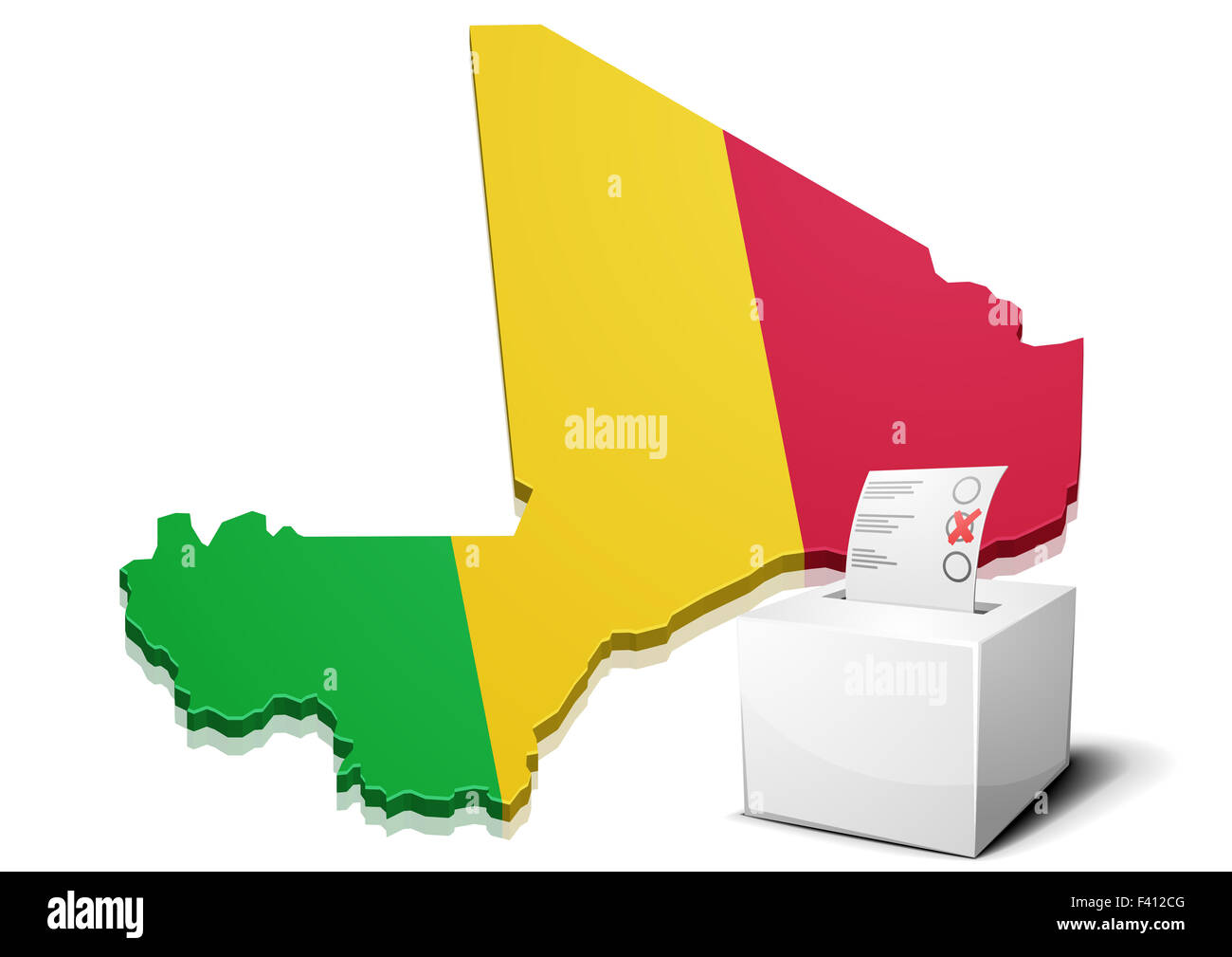 ballotbox Mali Foto Stock