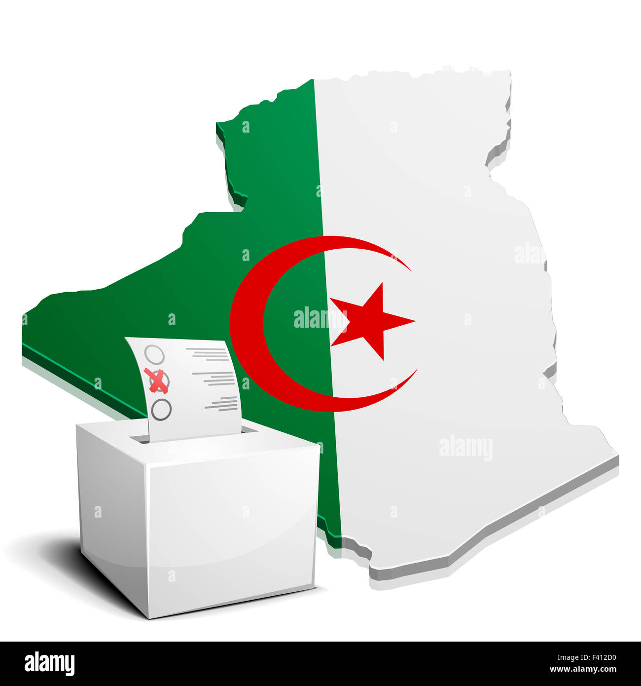 Ballotbox Algeria Foto Stock