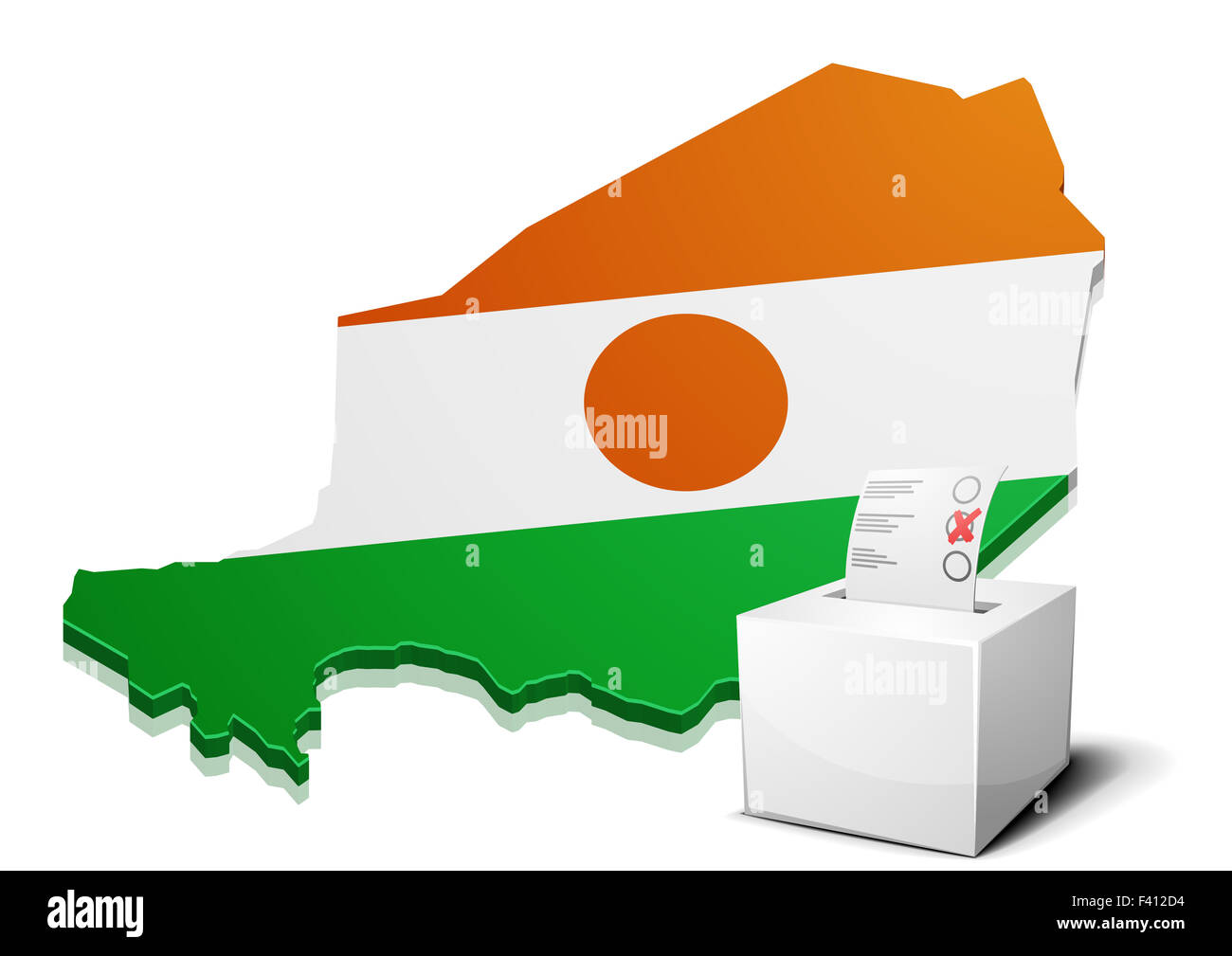 ballotbox Niger Foto Stock