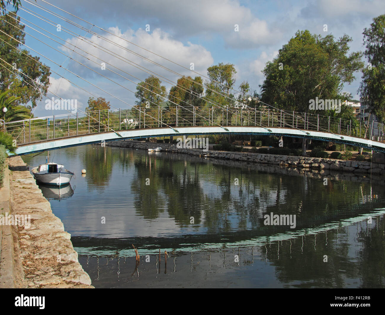 Il Footbridge, Sta. Eulalia del Rio, Ibiza Foto Stock