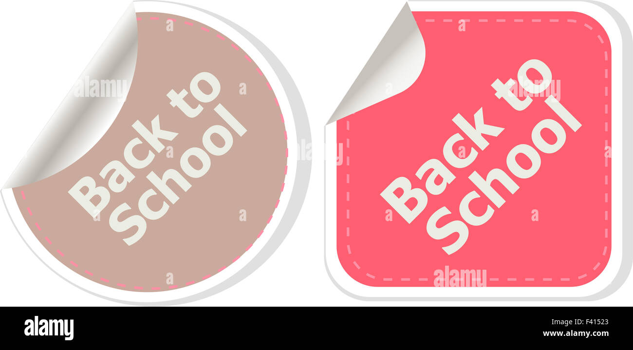 Si torna a scuola educazione banner Foto Stock