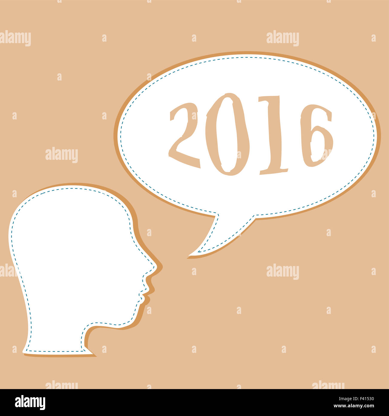 Persone icone di testa delle persone con il discorso di bolle. concetto di comunicazione Foto Stock