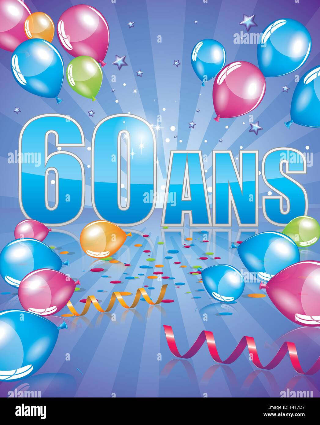 Invito per il 60° compleanno: oro e nero, modello fai da te (download digitale) - Italia