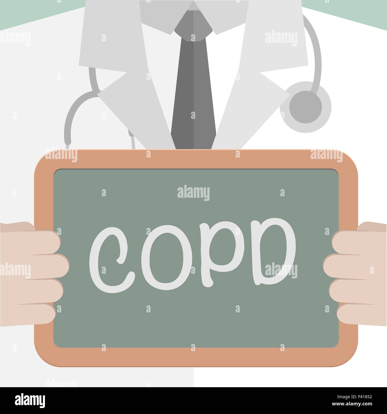 Scheda medica COPD Foto Stock