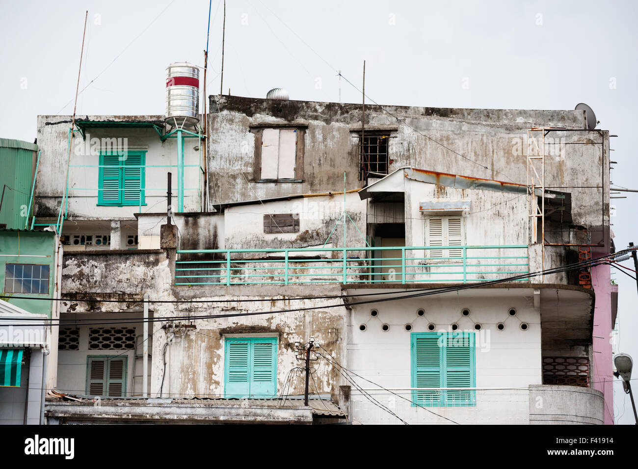 Logora il blocco di appartamenti, Asia del Sud Foto Stock