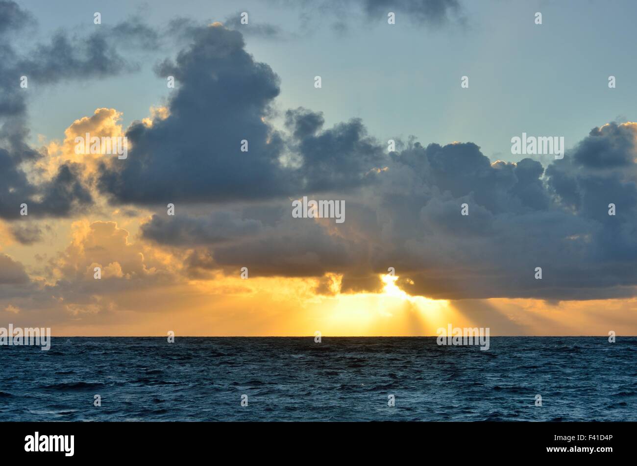 Caraibi tramonto Foto Stock
