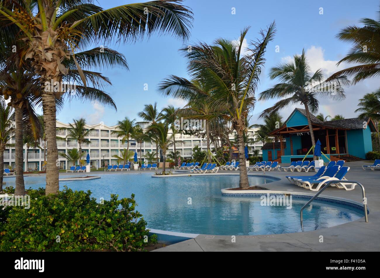 Hotel dei caraibi complesso con piscina Foto Stock