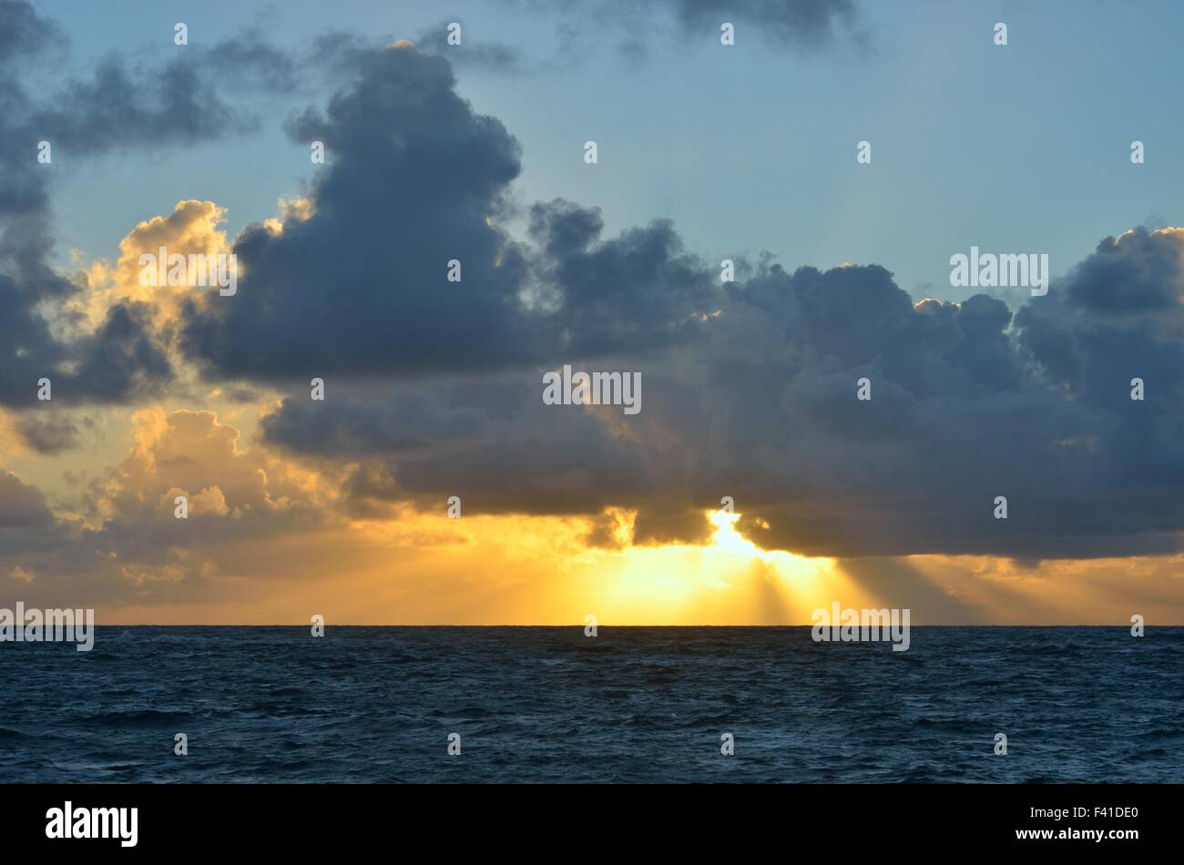 Sunrise nei Caraibi Foto Stock