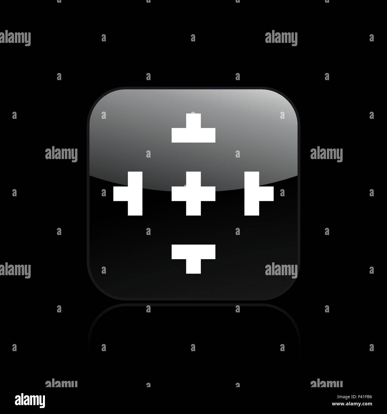 Illustrazione di vettore di pixel icona del pc Foto Stock