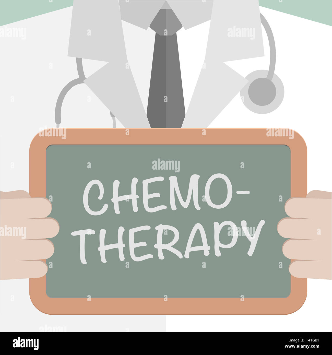 Scheda medica Chemioterapia Foto Stock