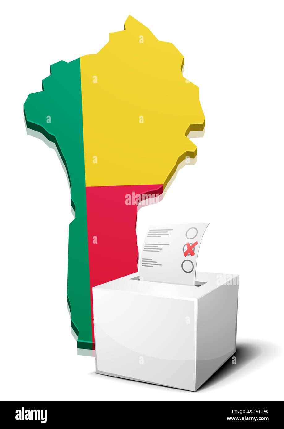 ballotbox Benin Foto Stock