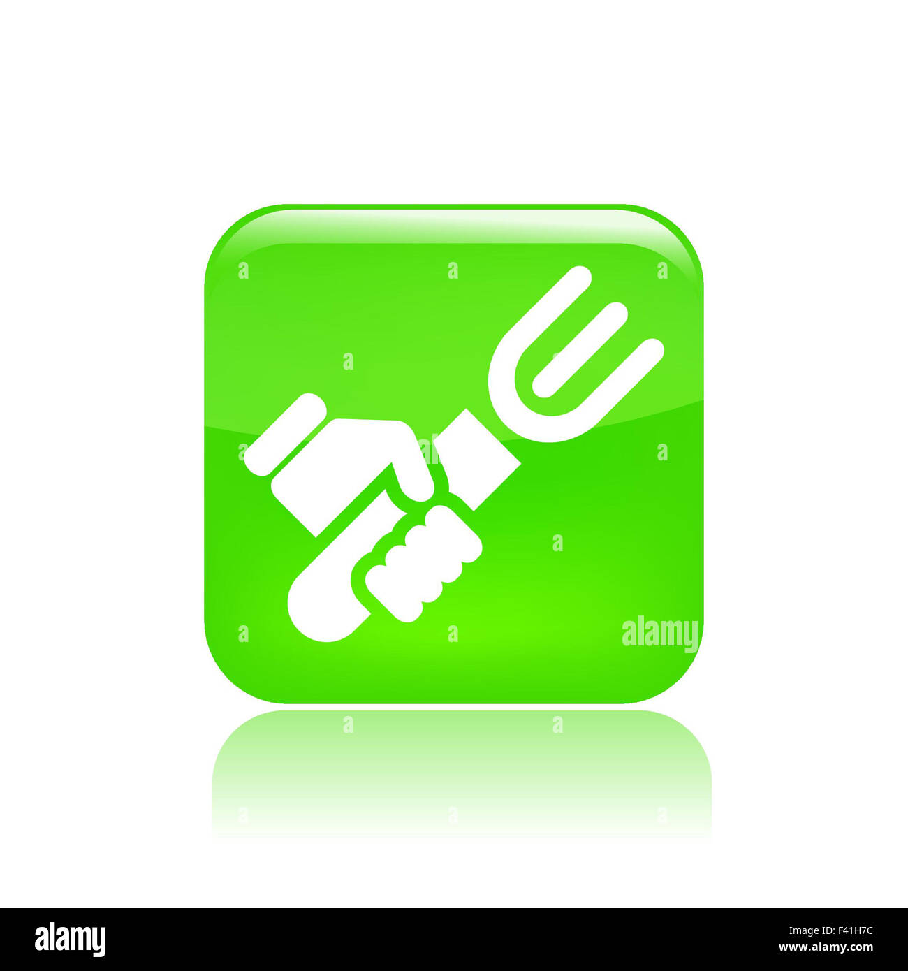 Illustrazione Vettoriale di singola icona alimentare Foto Stock