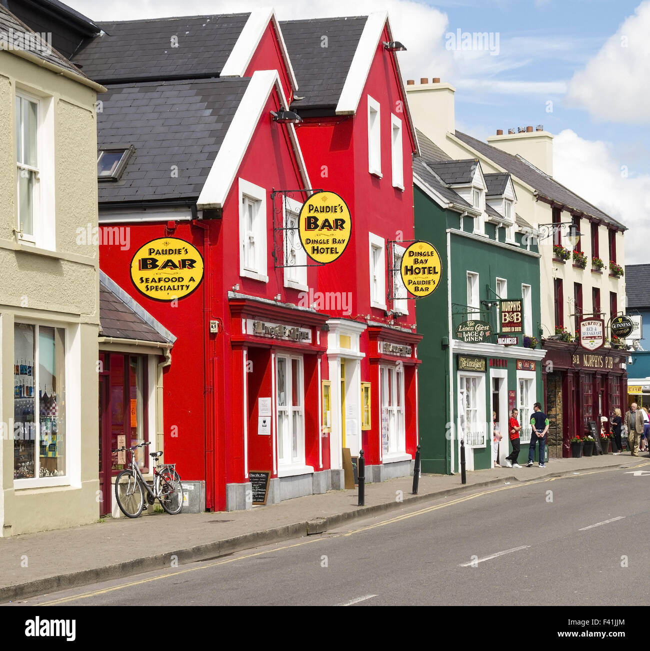 Street, Dingle, C. Kerry, Irlanda Foto Stock