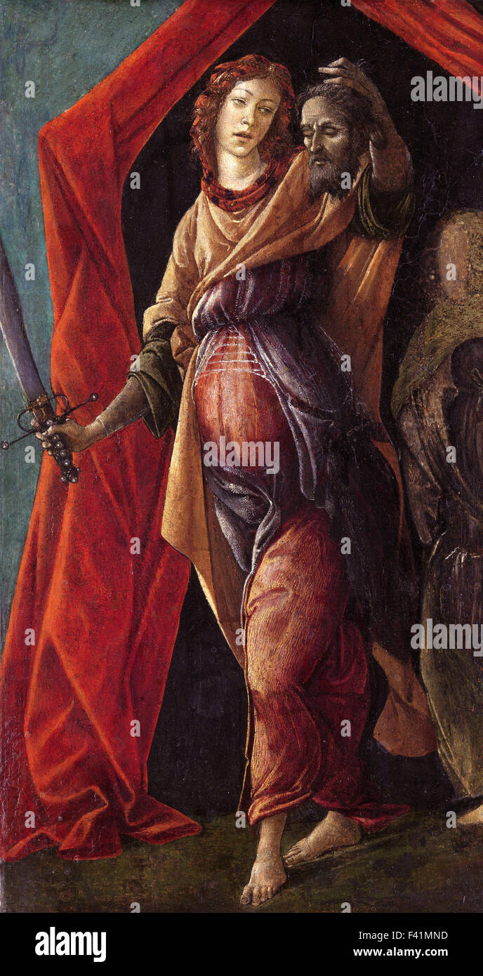 Sandro Botticelli - Giuditta con la testa di Oloferne Foto Stock
