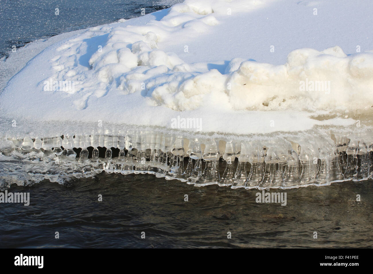 il fiume di ghiaccio Foto Stock