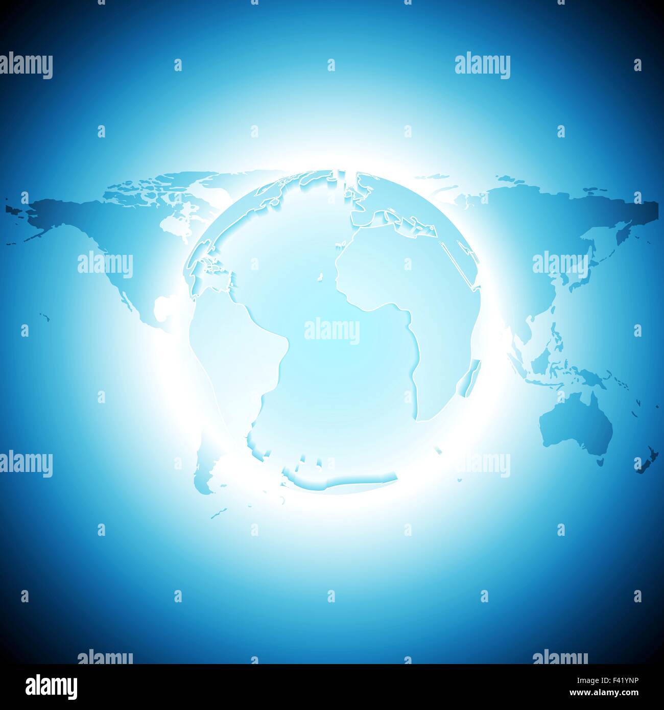 Tech sfondo con mappa e globe Foto Stock Tech sfondo con mappa e globe Foto Stock