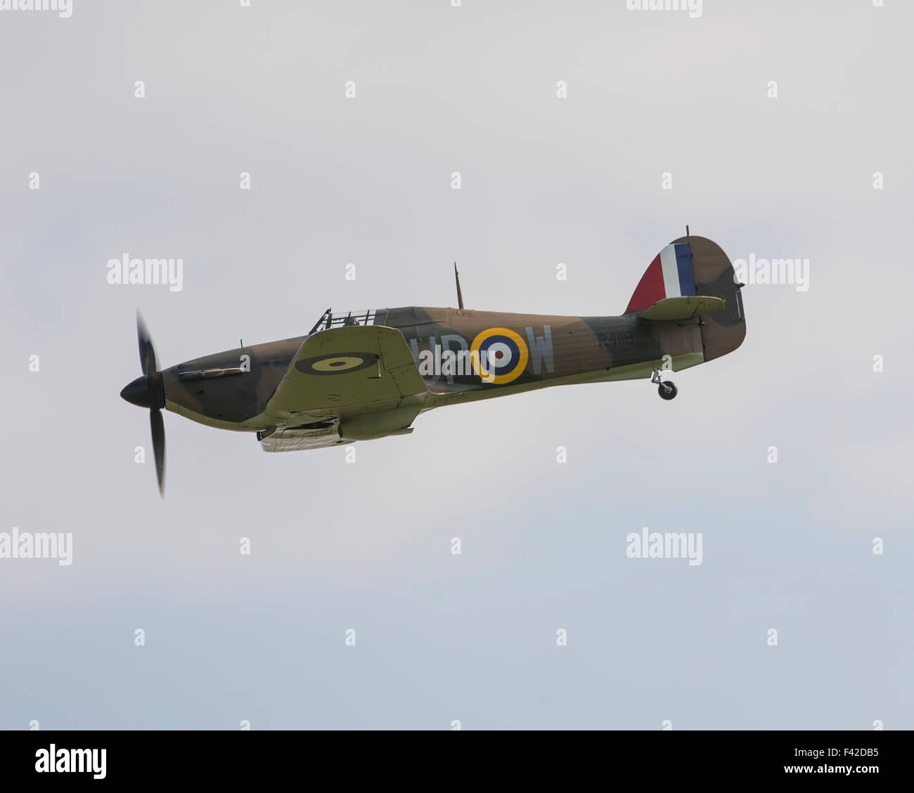 Hawker Hurricane Mk IIc R4118 guerra mondiale 2 aerei da combattimento a Shuttleworth airshow di fiducia Foto Stock