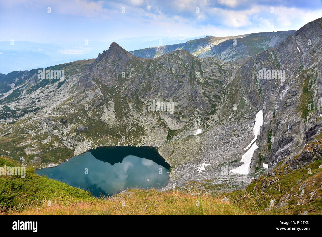 Laghi di Rila e distretto di montagna in Bulgaria. Foto Stock