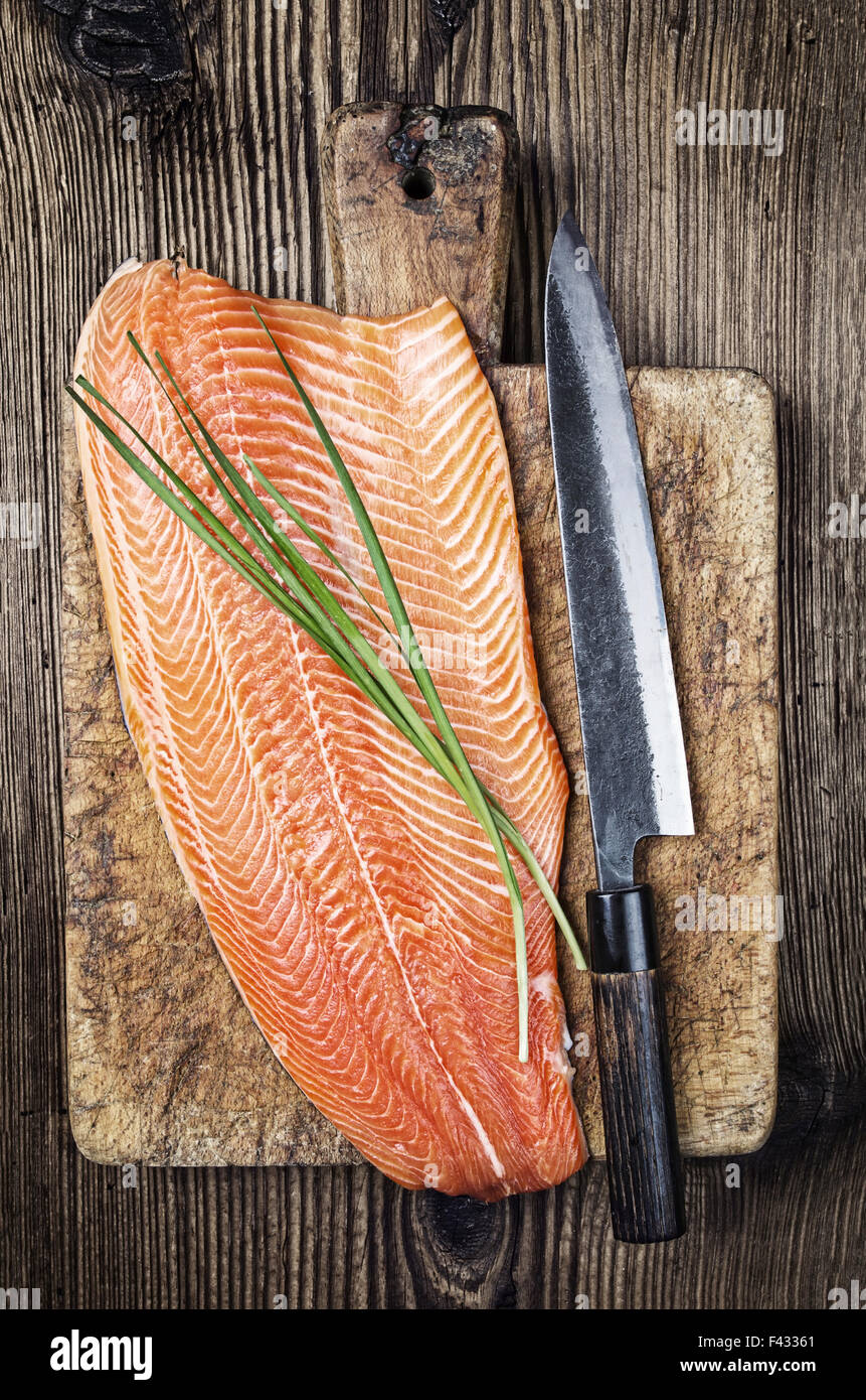 filetto di salmone Foto Stock