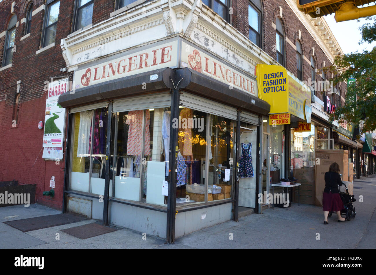 Hasidic vita ebraica in borough park brooklyn new york STATI UNITI D'AMERICA Foto Stock