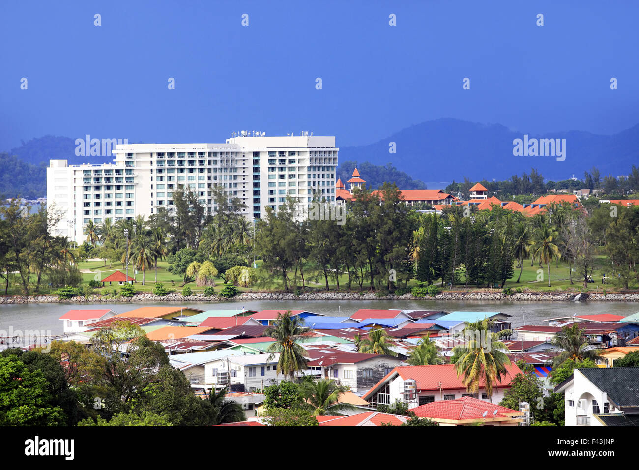 Città di Kota Kinabalu Foto Stock
