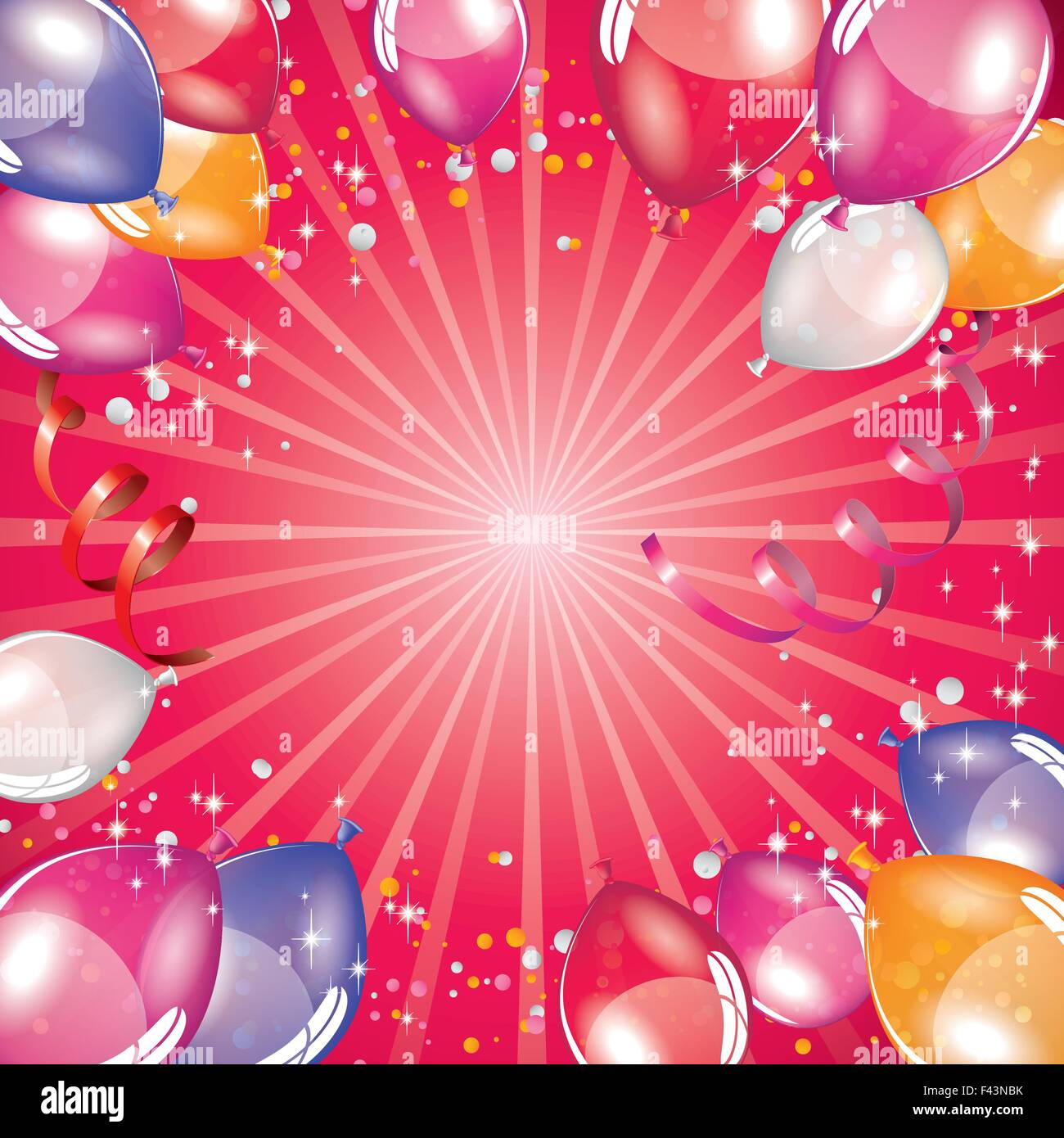 Palloncini rosa sullo sfondo Immagine e Vettoriale - Alamy
