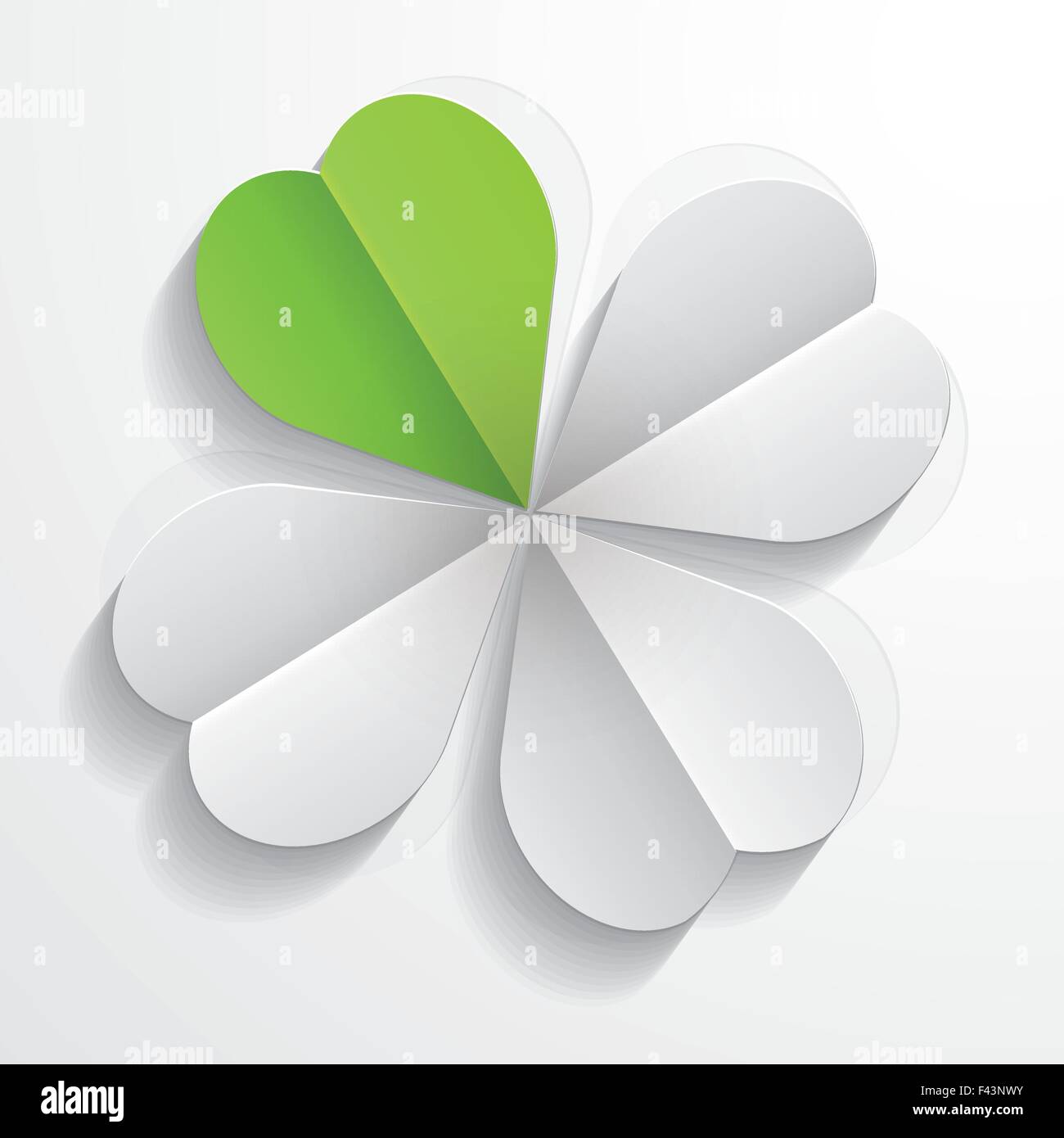 Vettore di quattro Leaf Clover Illustrazione Vettoriale