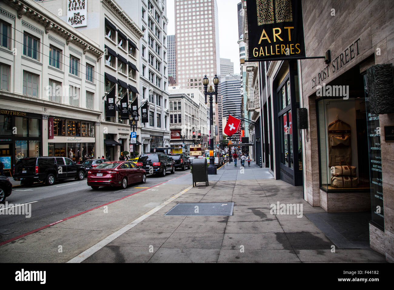 San Francisco Street View, California Foto Stock