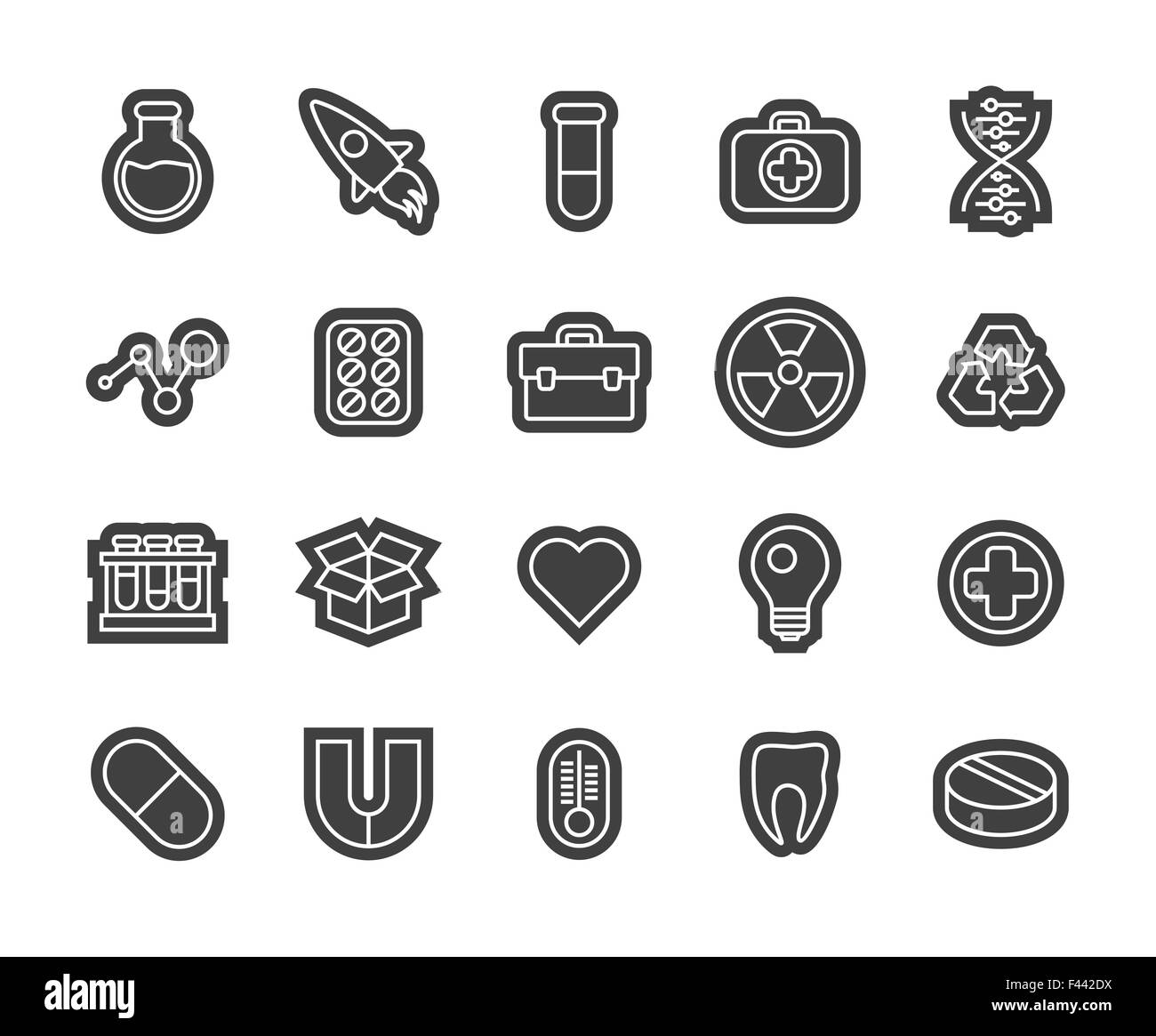 Icone di contorno sottile design piatto, linea moderna e lo stile di corsa Illustrazione Vettoriale