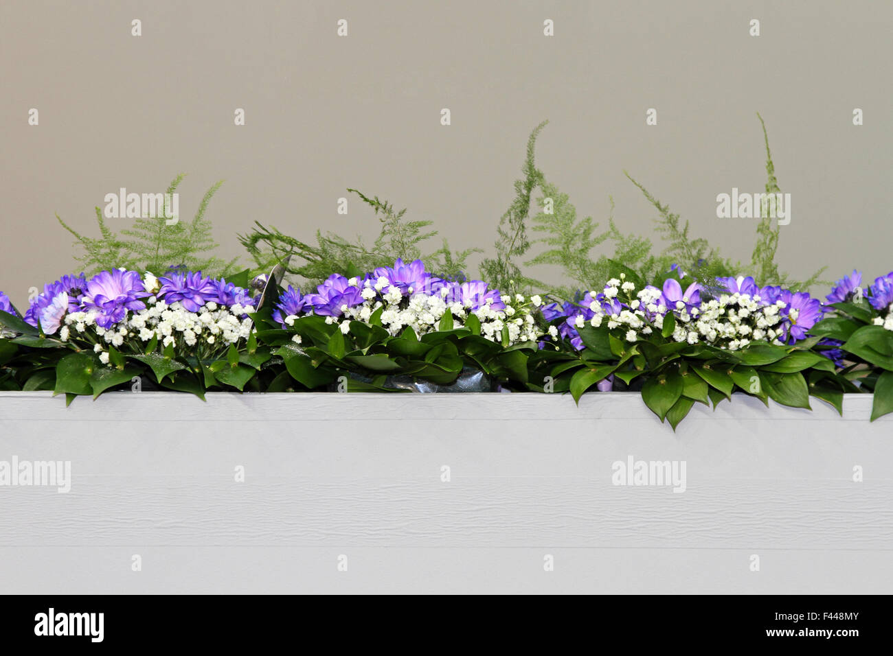 Fiori a recinzione Foto Stock