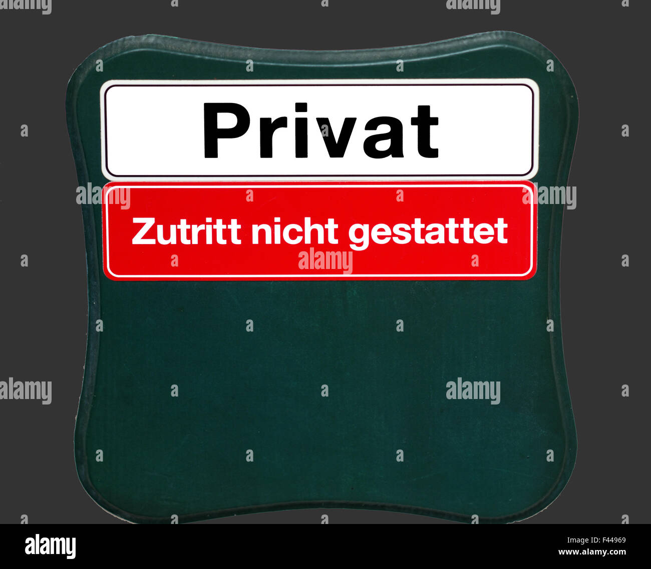 Protezione accesso privato non consentito Foto Stock