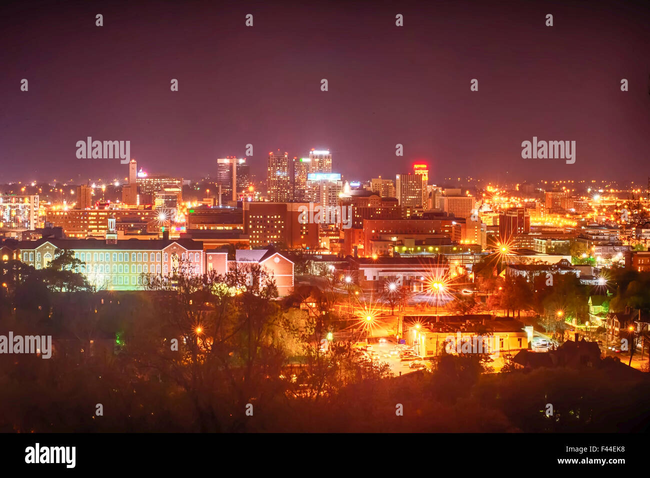 Birmingham Alabama skyline serale Foto Stock