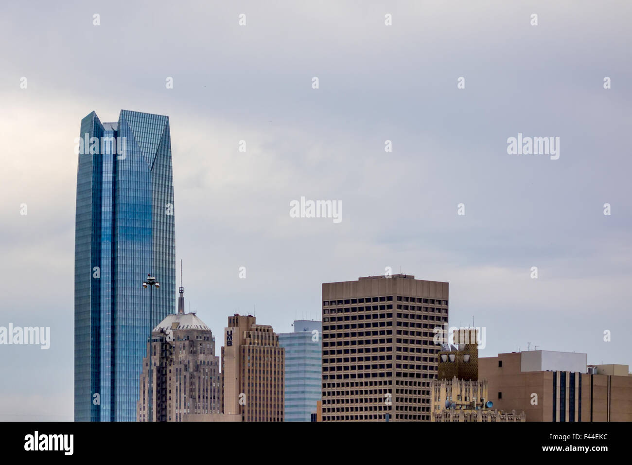 Okla Oklahoma City skyline Foto Stock