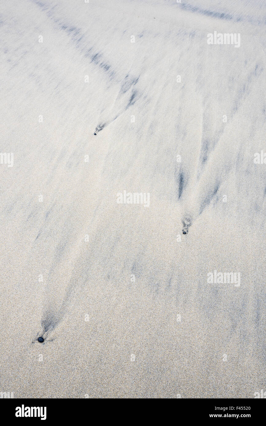 Strutture di sabbia, Lofoten, Norvegia Foto Stock