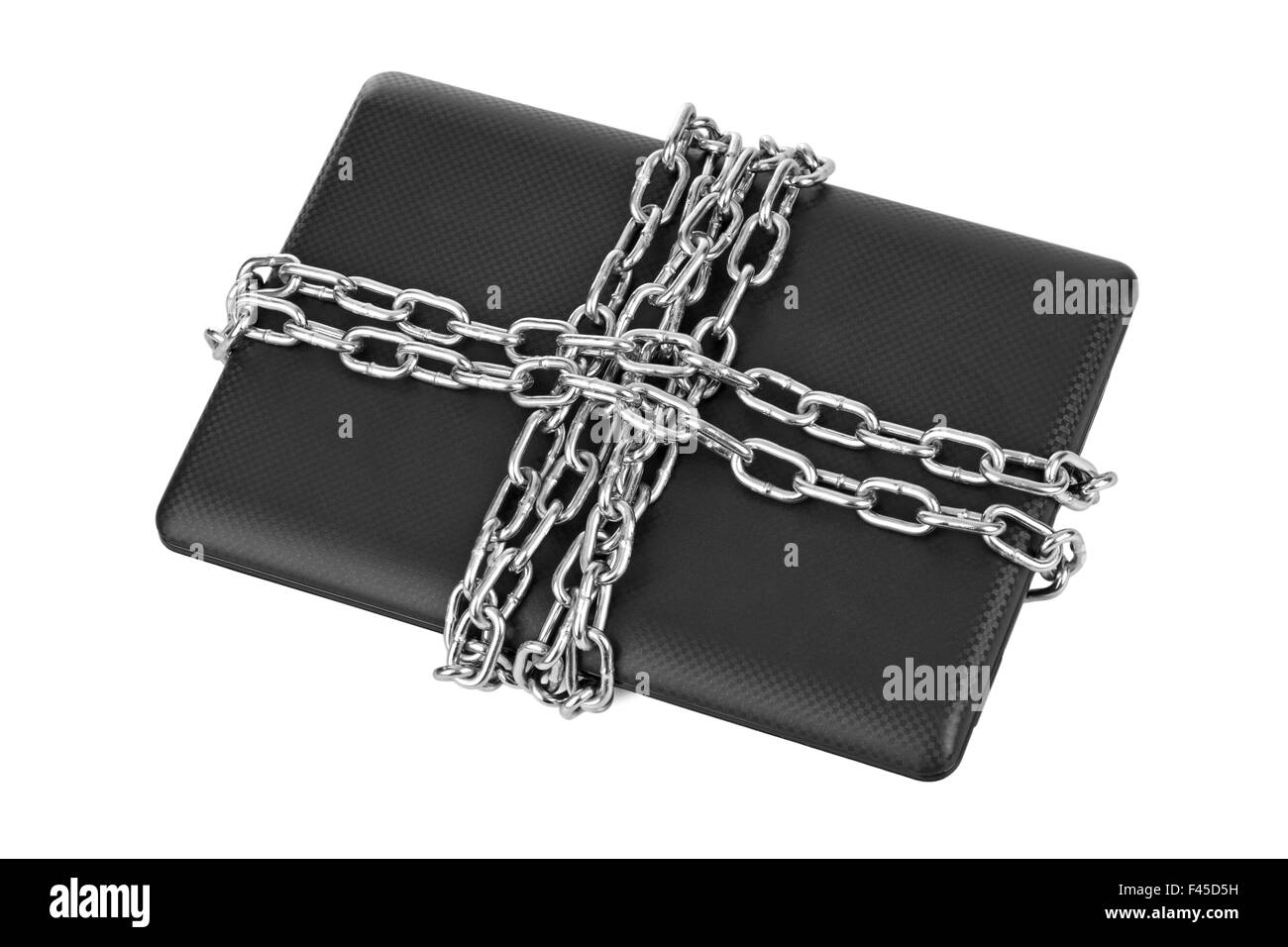 Notebook e catene Foto Stock