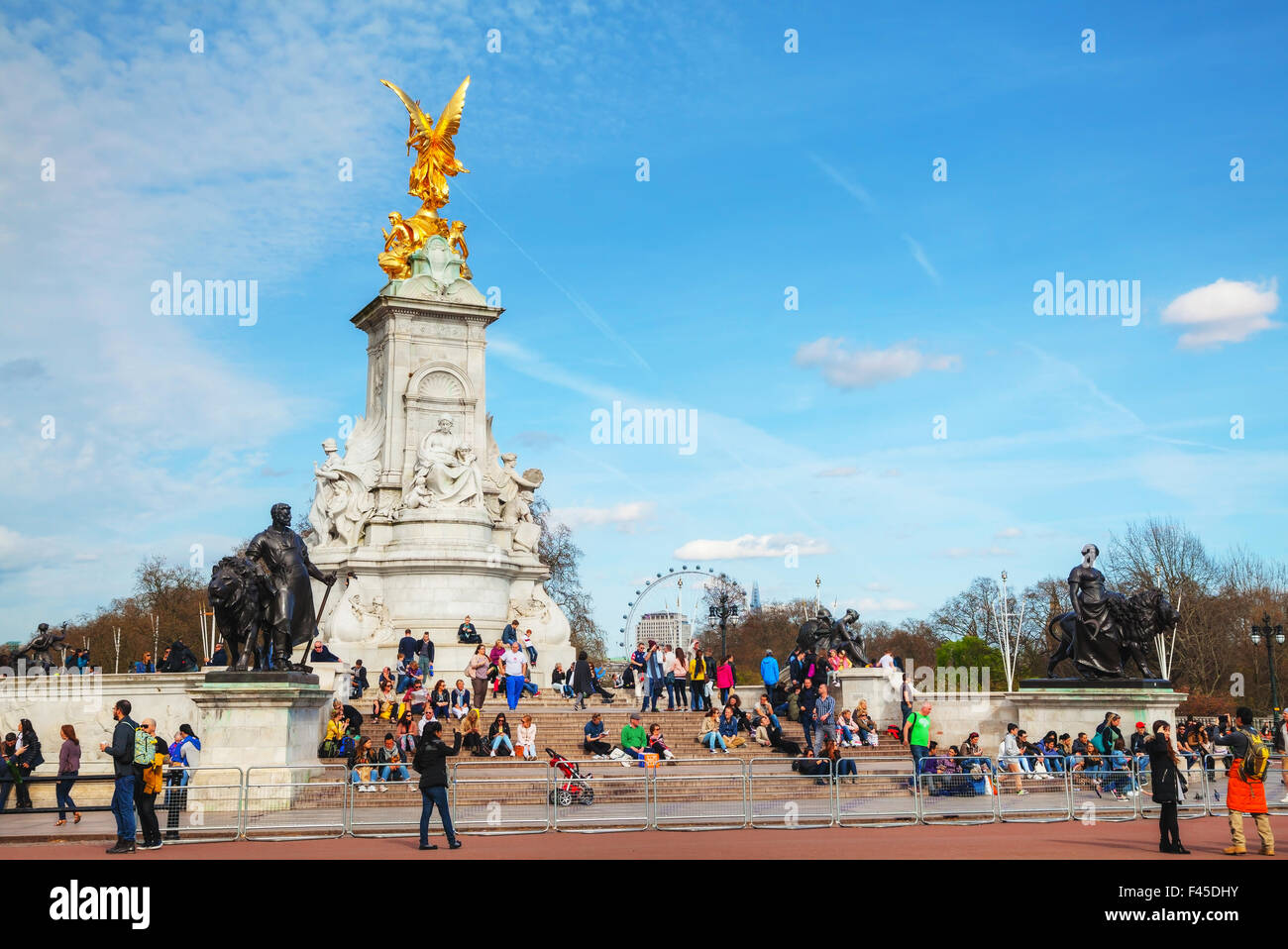 Queen Victoria Memorial monumento Foto Stock