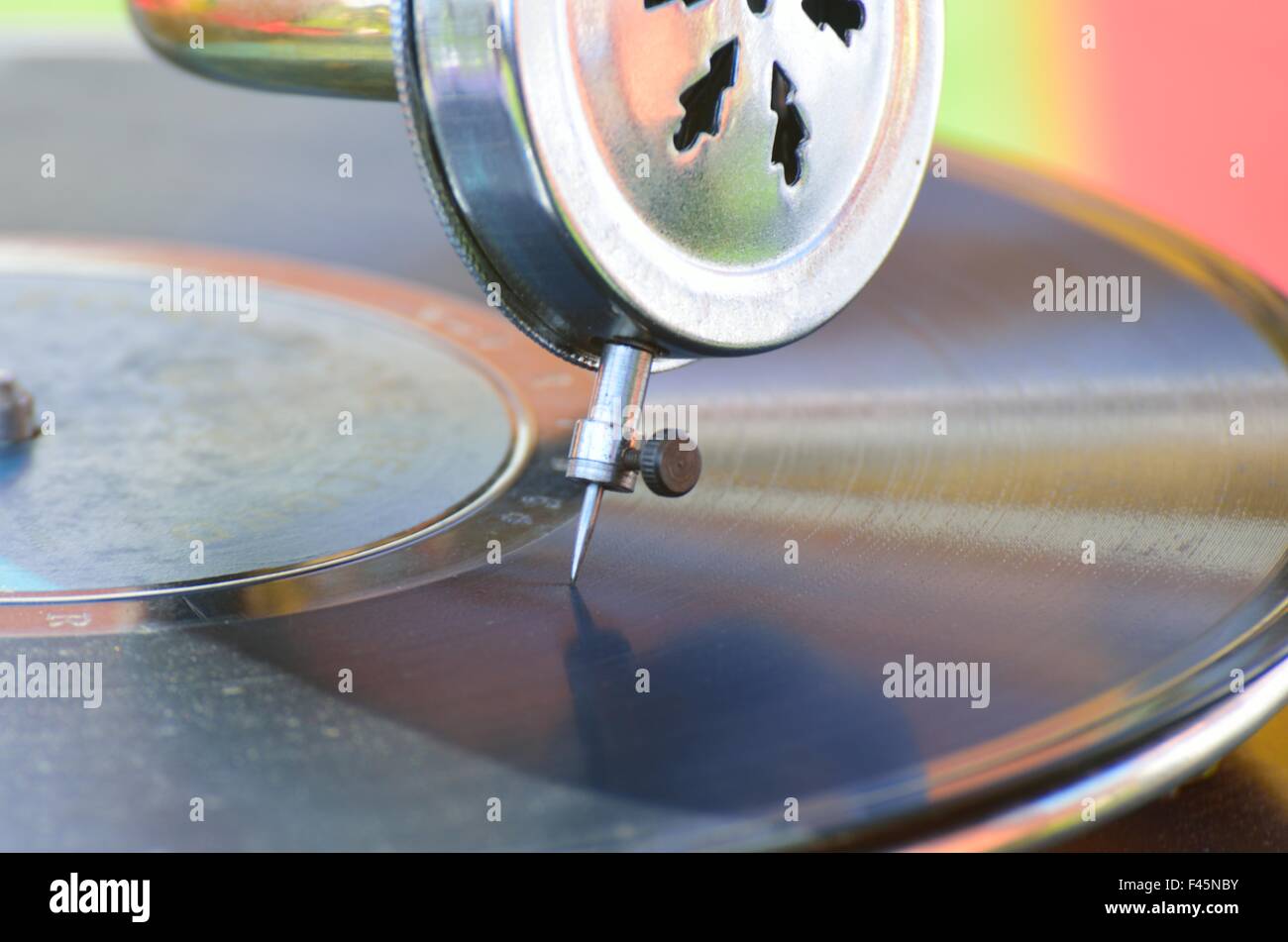Vecchio record ago Foto Stock