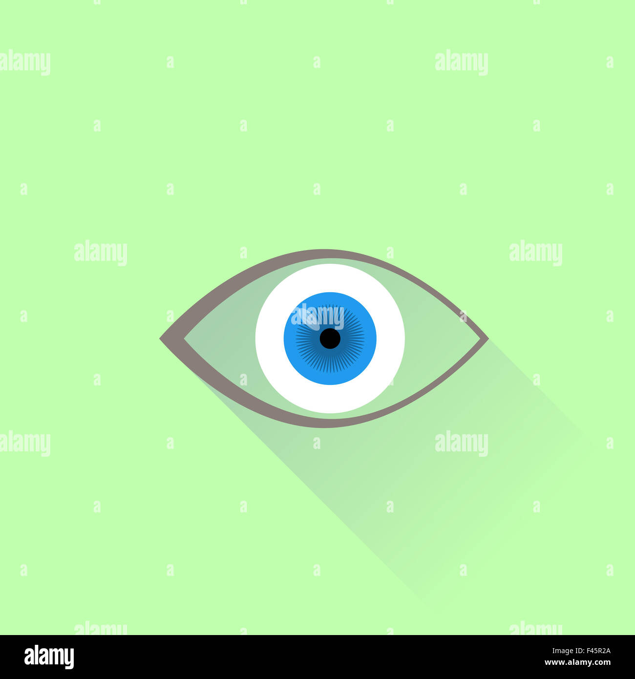 Sull'icona dell'occhio Foto Stock