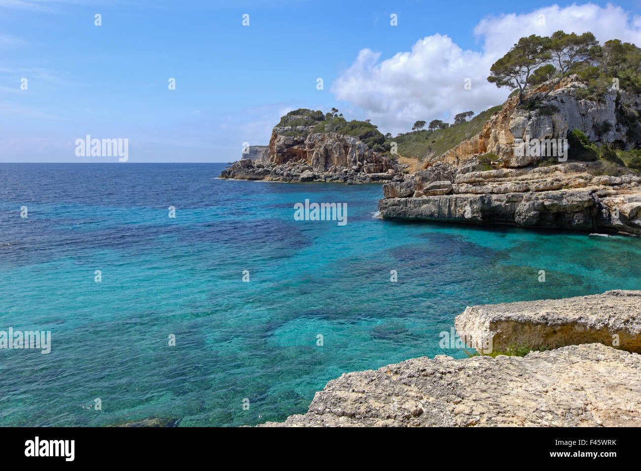 Cala de s'Almonia Foto Stock