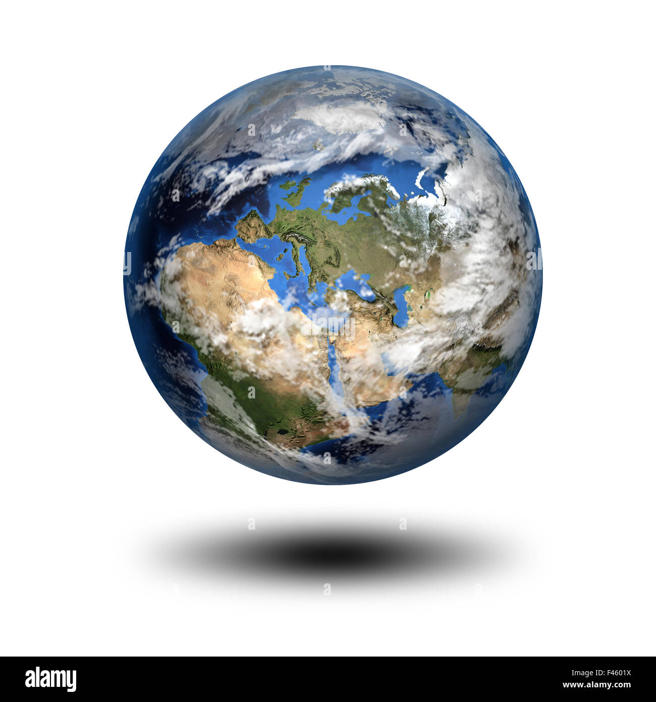 Immagine 3D del pianeta terra Foto Stock