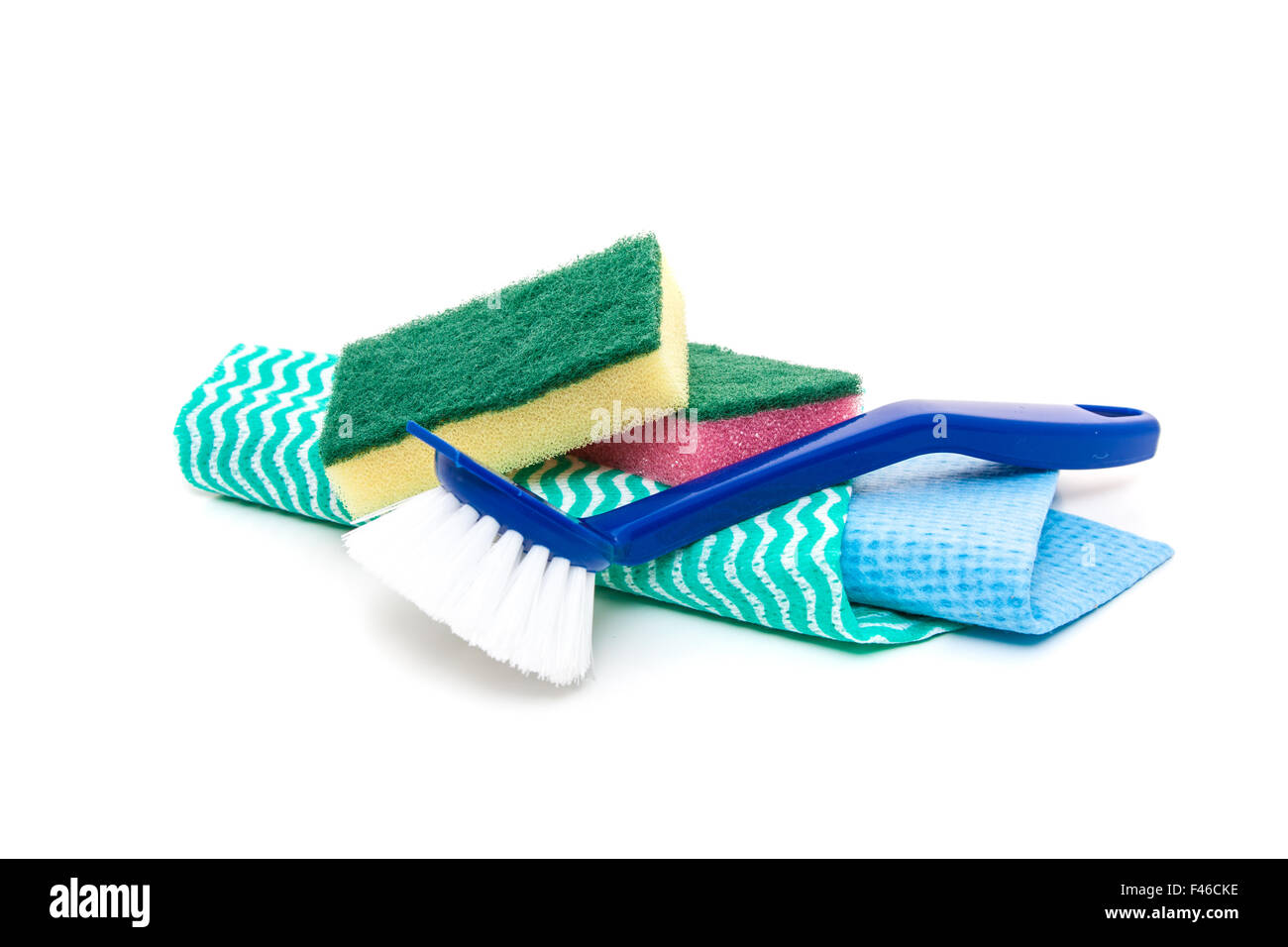 Materiali di consumo per uso domestico per fare i piatti Foto Stock