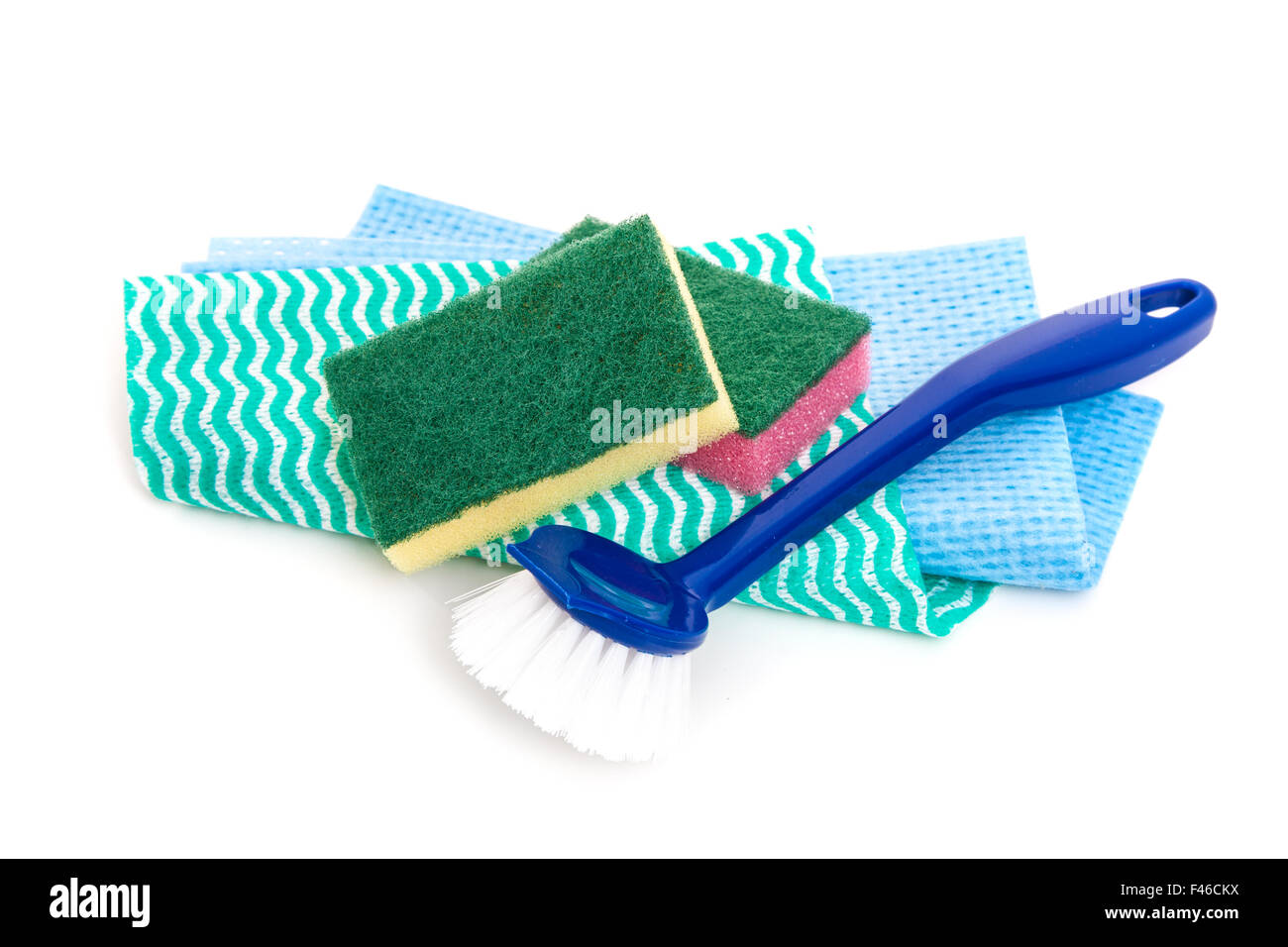 Materiali di consumo per uso domestico per fare i piatti Foto Stock