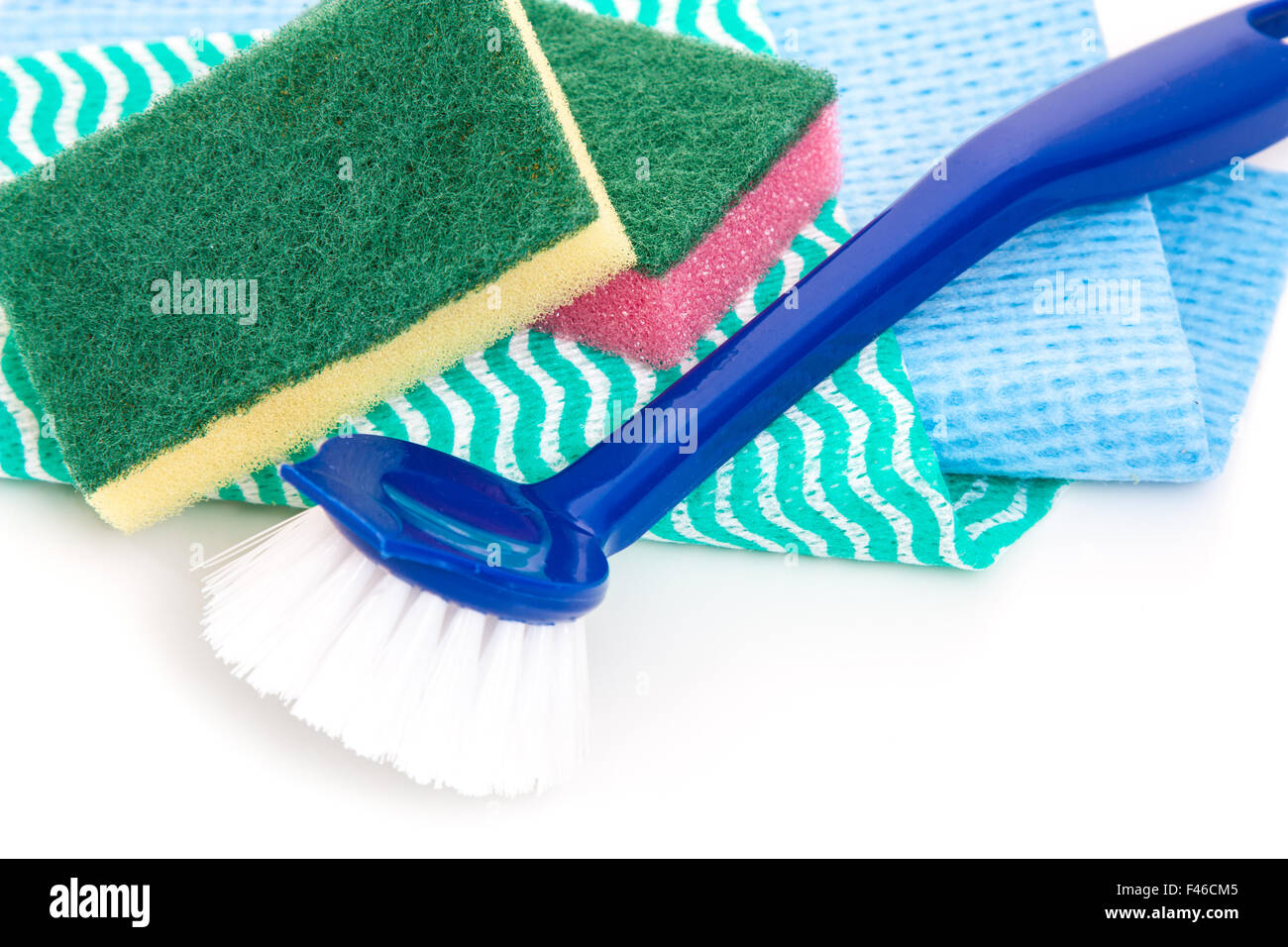 Materiali di consumo per uso domestico per fare i piatti Foto Stock