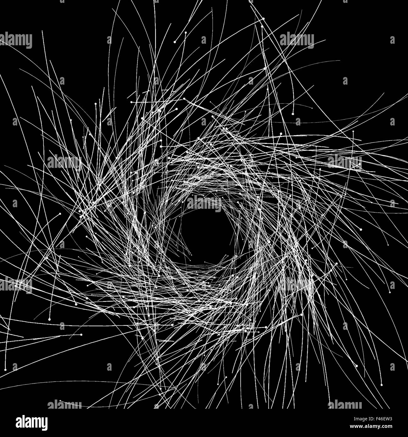 Abstract luminoso colorato con diversi elementi geometrici Foto Stock