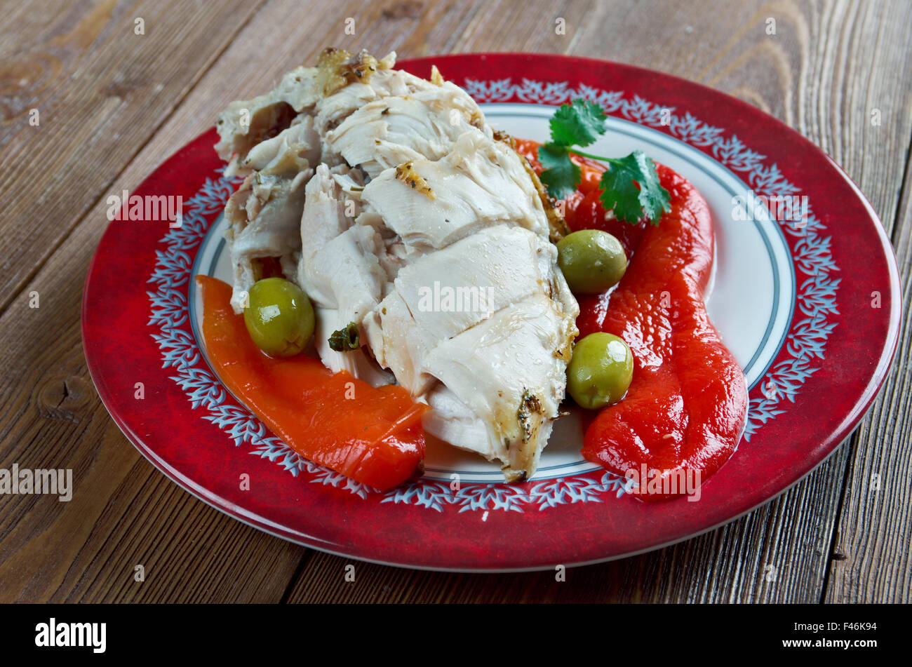 Pollo ubriaco - raditional piatto di Shaoxing, Cina Foto Stock